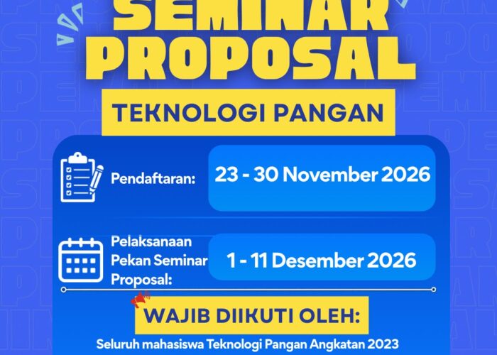 Pekan Seminar Proposal 2026